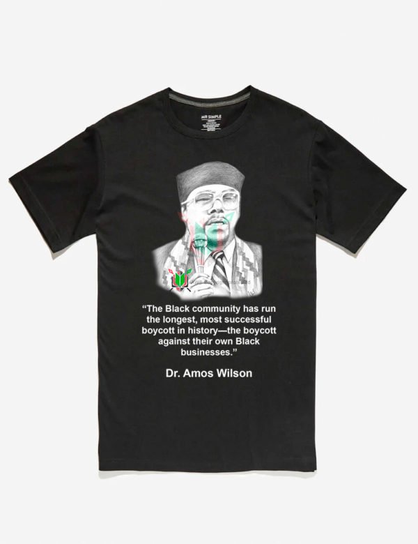 Dr Amos Wilson Black T-shirt | African Warrior Scholars